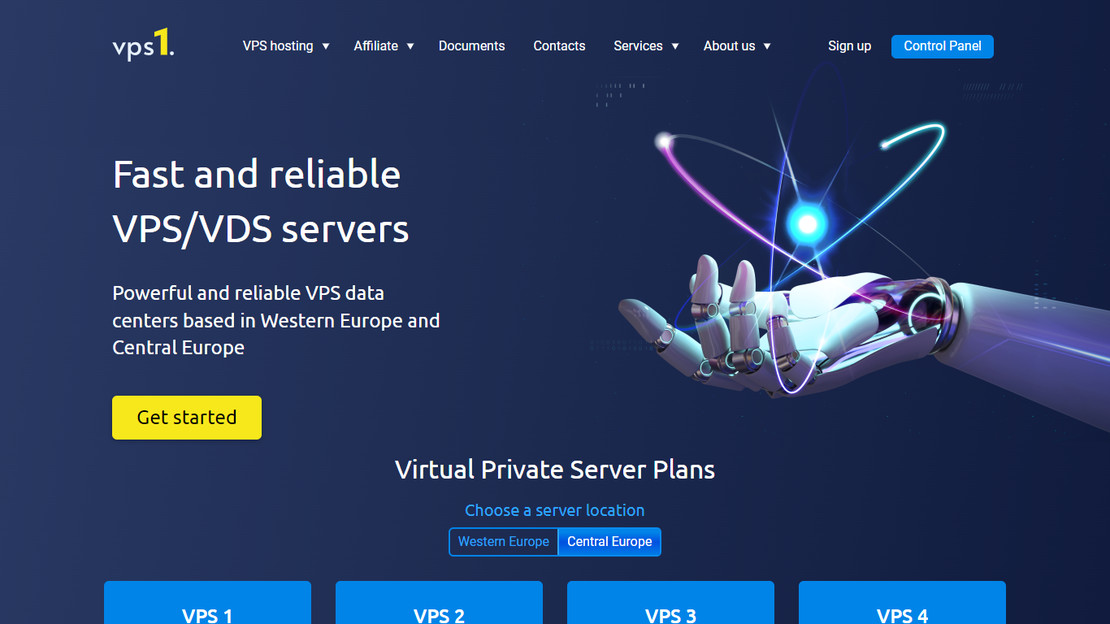 Скриншот сайта VPS1